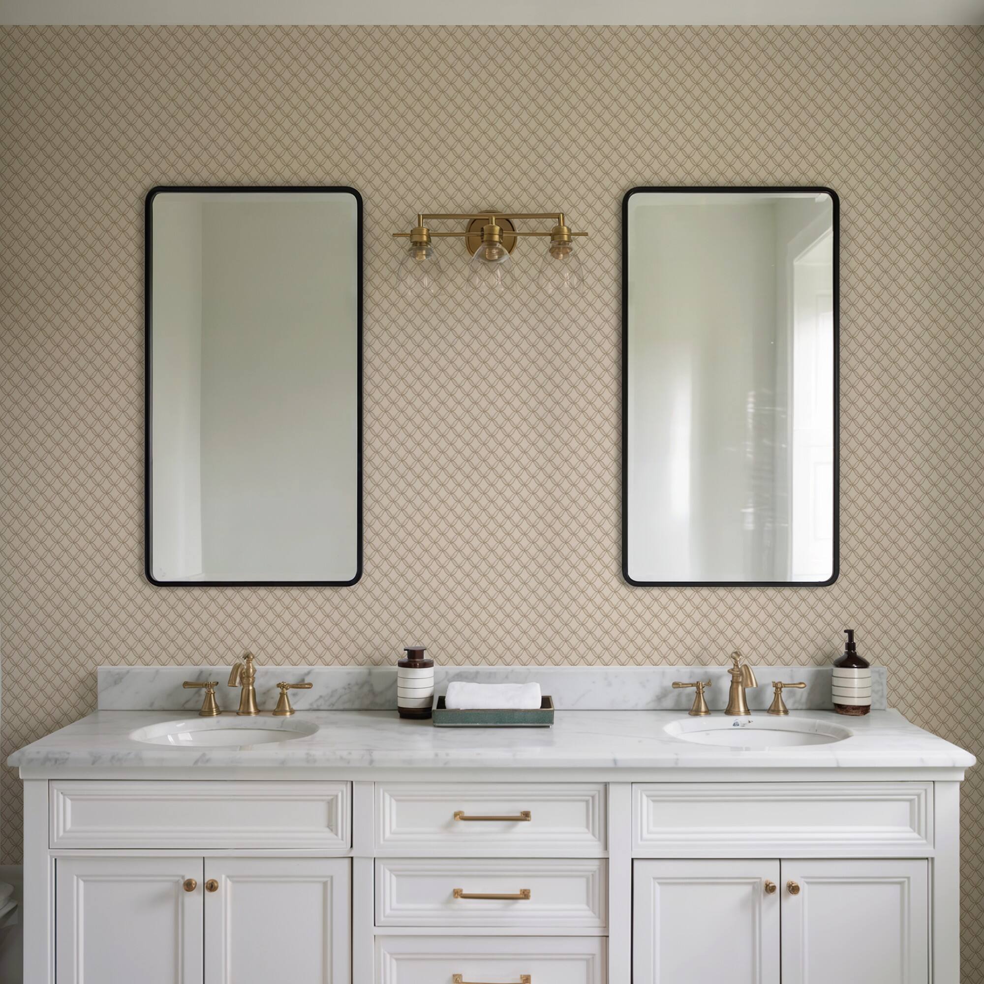 Designs Direct Geometric Trellis Wallpaper
